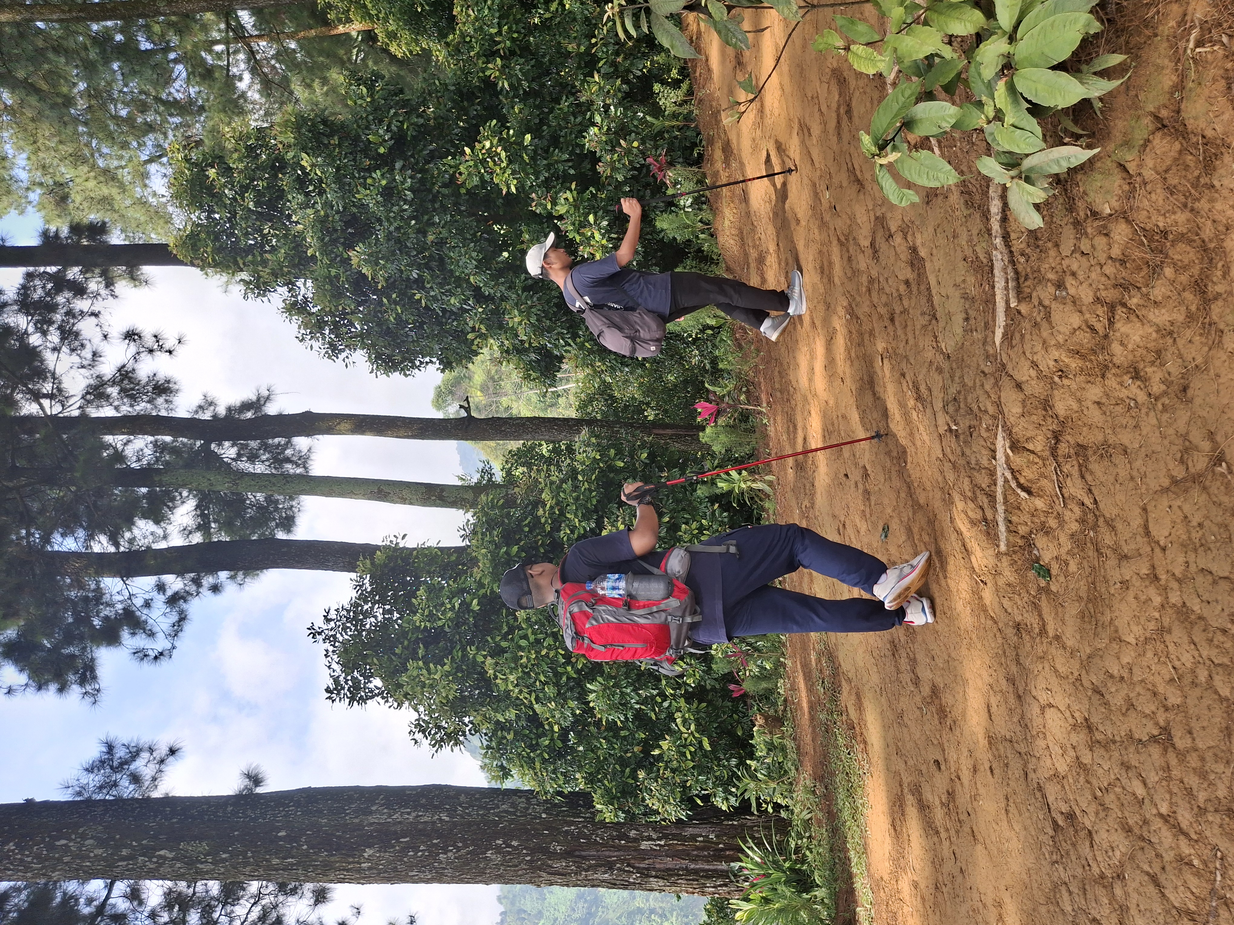 Hiking pagi bersama teman