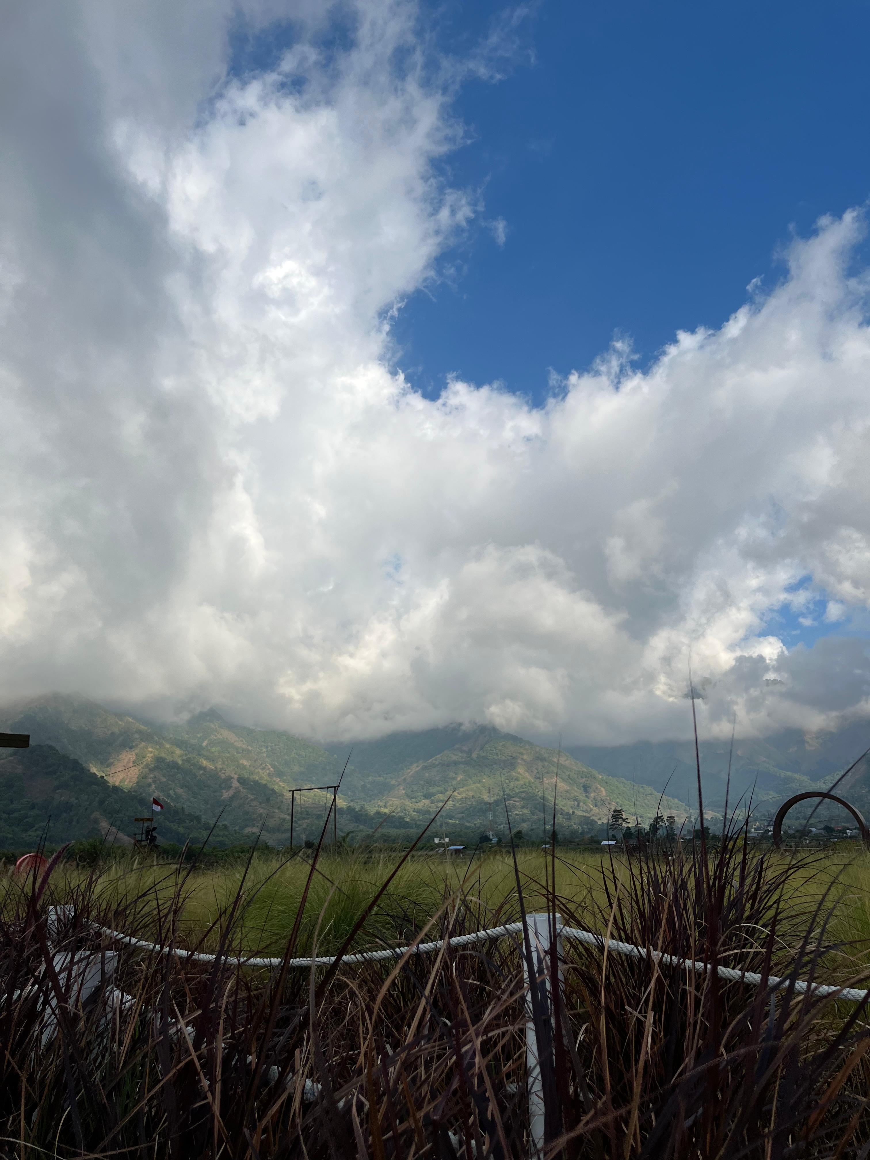 Ladang di area pegunungan